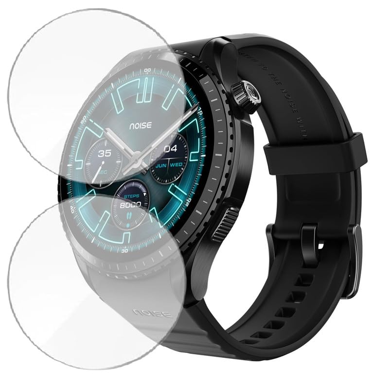 Image of HELLOSCREEN | 2-Pack | Screen Protector Guard for Noise Origin | 1.46 inch | Smartwatch - Flexible & Ultrathin TPU Film, Scratch Resistant, Bubble Free - Not Tempered Glass
