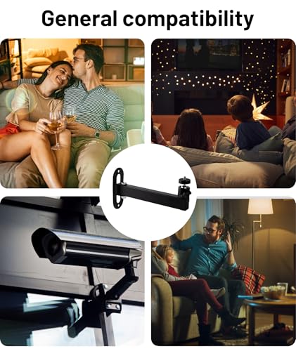 Image of Projector Stand Wall Mount, 1 Piece Adjustable Wall Mount Projector Stand for Home Theatre, Durable Mount with Easy Installation, Sturdy Stand Wall Mount for