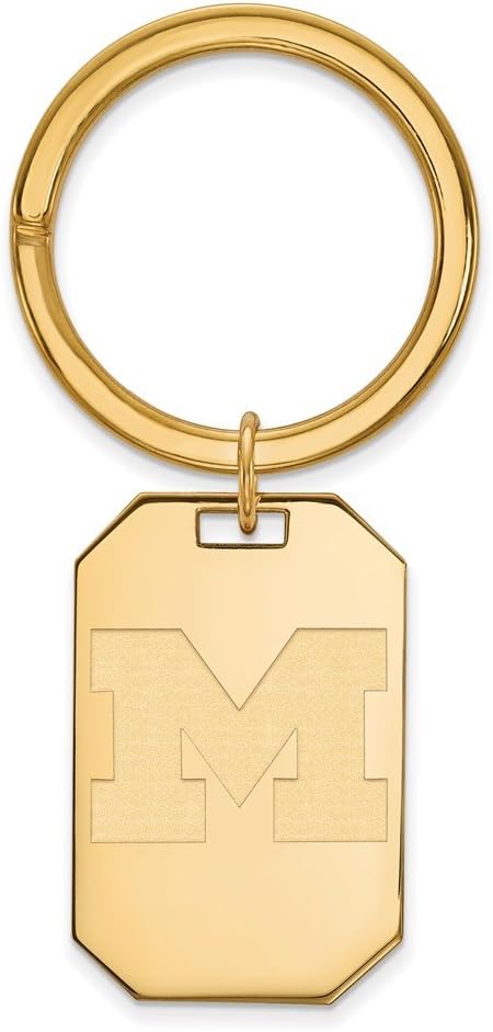 Michigan Key Chain (Gold Plated)