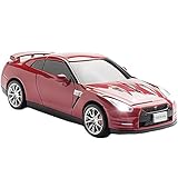 La NISSAN GT-R(R35) como Wireless-ratón de la computadora con faros y luces traseras alumbran. Acabado de calidad, muy detallado.