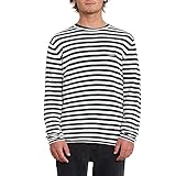 Escudo Volcom En El Pecho Volcom Beamer Sweater Sudadera, Hombre, White, M