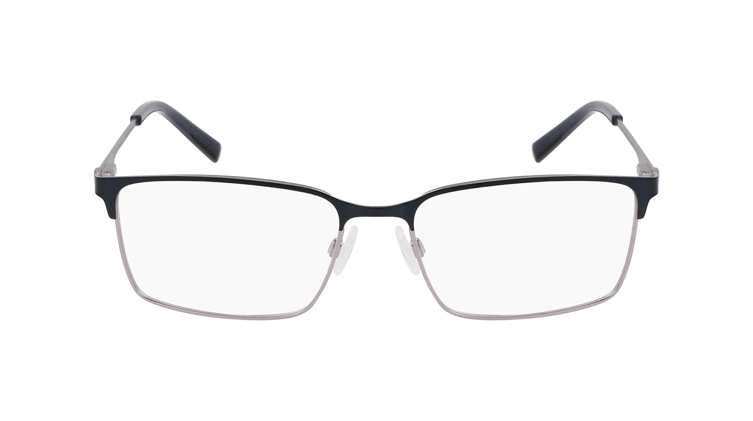 NAUTICA Brille mit Sehstärke für Herren optional mit Sonnenbrillentönung oder Blaulichtfilter, Rechteckig, gefertigt aus Metall, Modell: N7341 (inklusive Brillenetui)