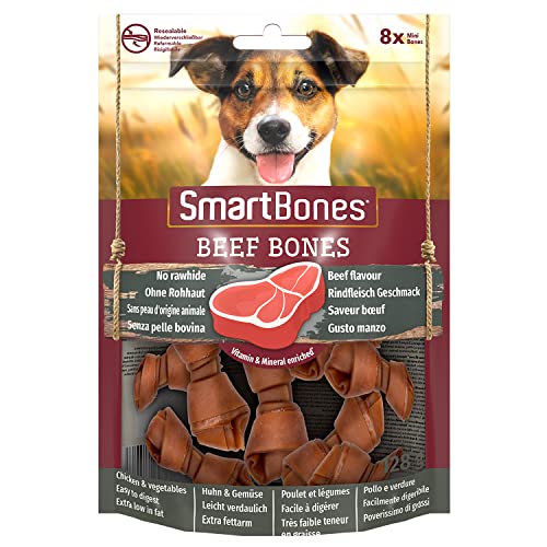 Smartbones 8 Mini Beef Bones Rawhide Free Chew Dog Treats - Image 3