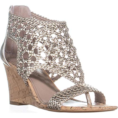 Donald J Pliner Womens Jolie Open Toe Casual Platform Sandals, Platino, Size 5.5