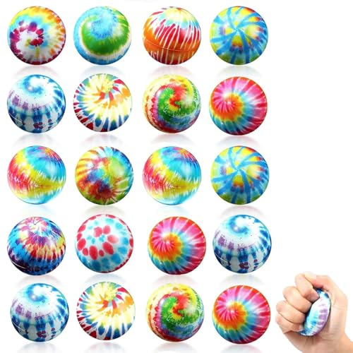 24 Pcs Mini Sportbälle,5 cm Antistressball,Mini Stressbälle,Stress Bälle,Mini Schaum Stressabbau Bälle,Stressabbau Spielzeug,Anti Stress Spielzeug Bälle,Anti Stress Bälle für Kinder Erwachsene