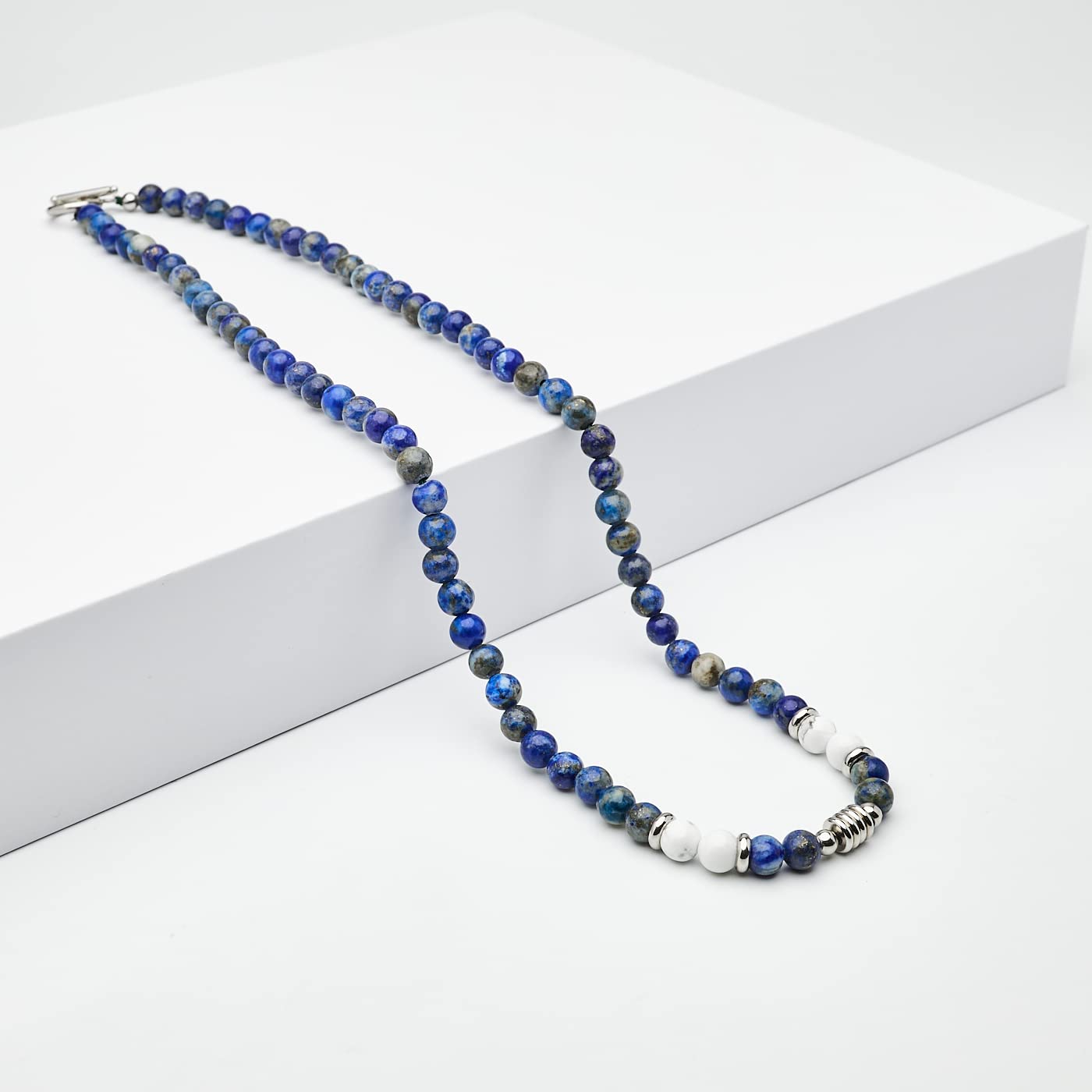 Handmade Mens natürlichen Edelstein Perlen Halskette Kette | natürliche Edelsteine Healing Crystal Schmuck für Männer und Frauen