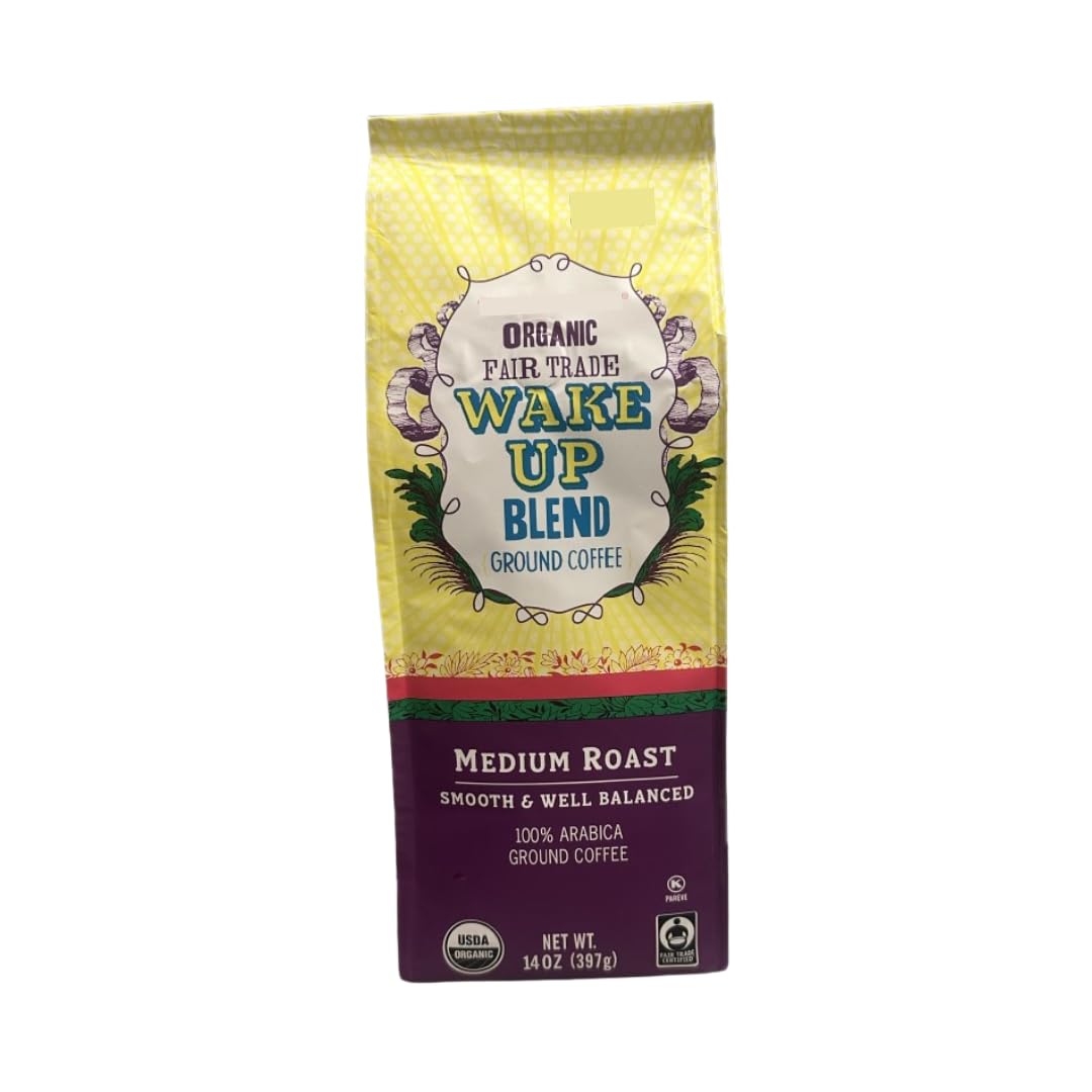 Trader J's Organic Fair Trade Wake Up Blend Ground Coffee 14 oz (397g)