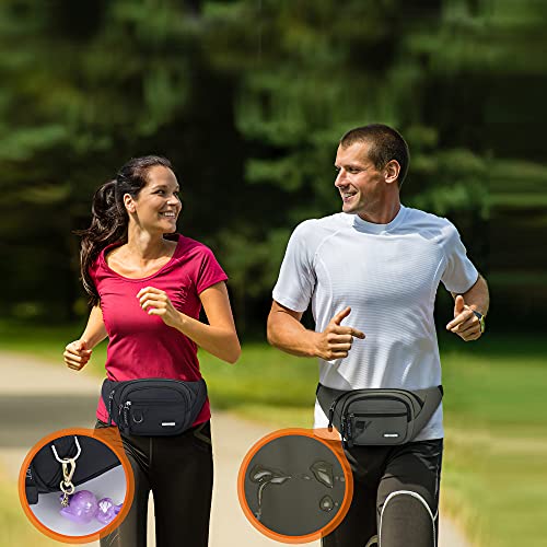 GERIINEER Bumbags Fanny Pack voor dames en heren, waterdichte heuptas met 5 zakken met ritssluiting voor hondenwandelen, wandelen, wandelen, reizen en outdoor-activiteiten - Image 5