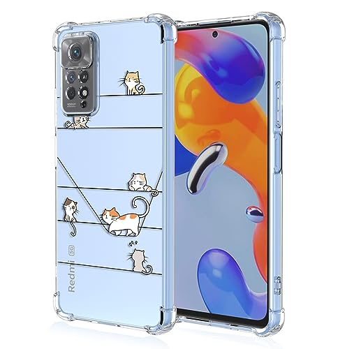 YUXING Cover Trasparente per Xiaomi Redmi Note 12