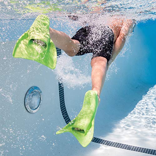 Finis Booster Kids Swim Fins, Green, Jr 8-11 #TOP3