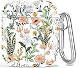 AirPods Case Flower, Olytop Cute Hard Ladybugs Women Apple Airpods 2nd 1st Generation Case Protectiv