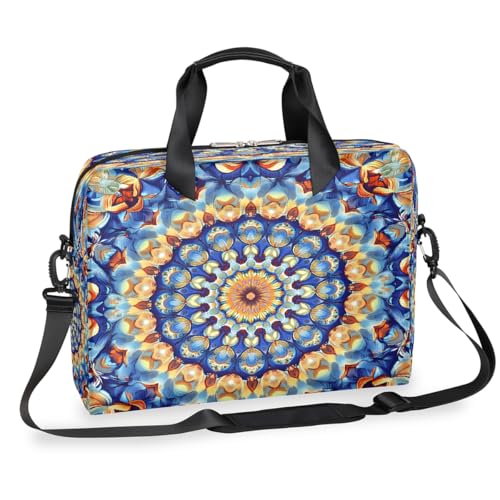 Maletín para portátil 13-16 pulgadas azul y naranja miniatura 1