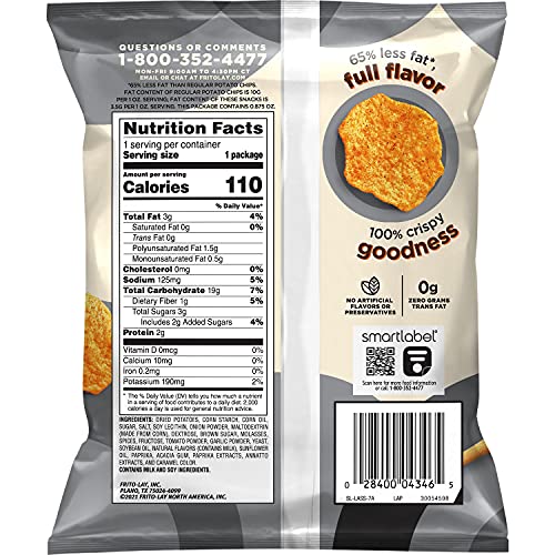 Lay's Oven Baked Barbecue Flavord Potato Crisps, 0.875 Ounce (Pack Of 60) #TOP1