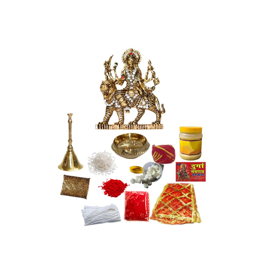 Buy KULIA Navratri Kit Maa Durga Pooja Accessories Hawan Samagri Indian Puja Items Devi Puja