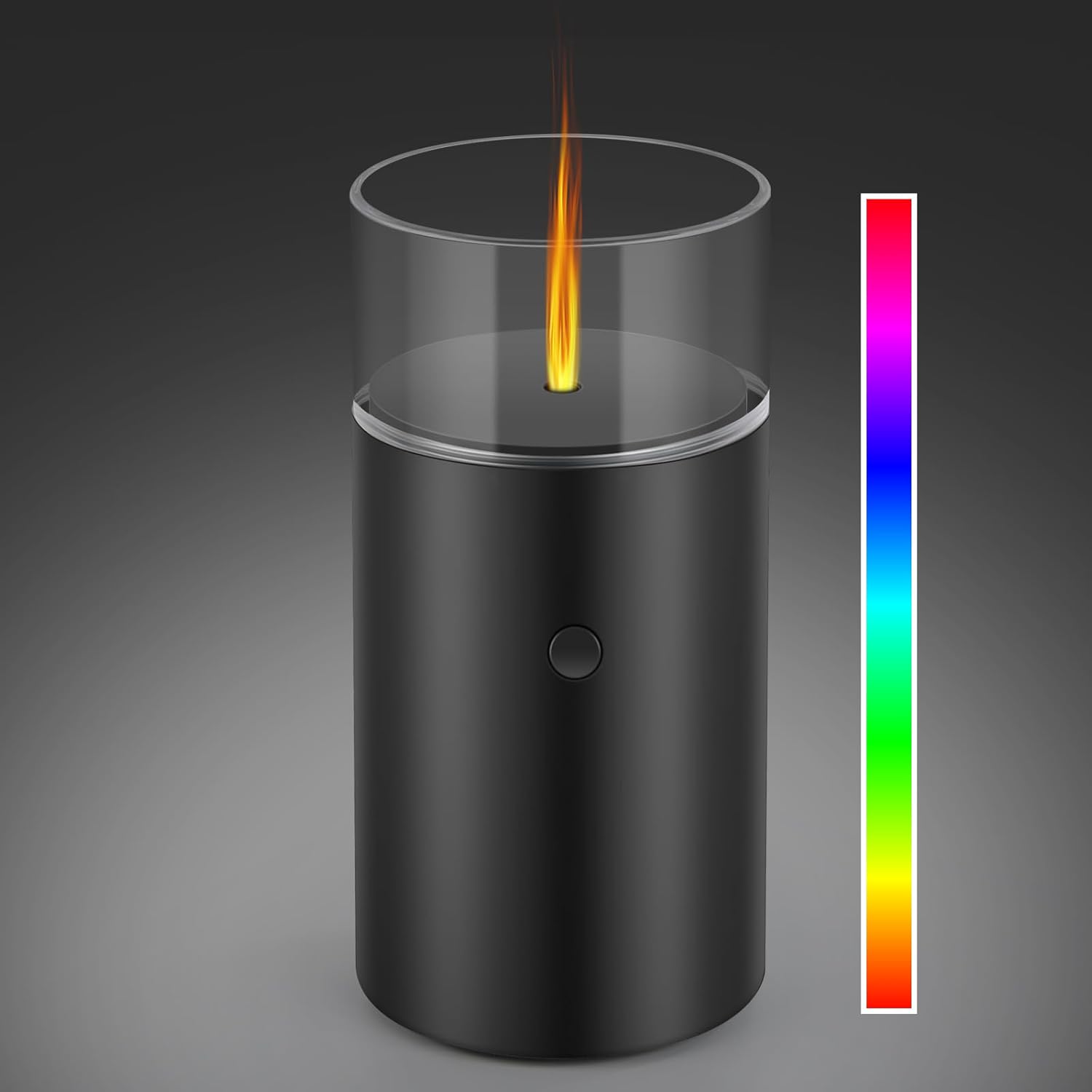 Diffusore Aromi Con Effetto Fiamma - Umidificatore Nebbia 250ml, 7 Colori LED, Timer 1/3/5 Ore, Per Casa E Ufficio - Foto 4