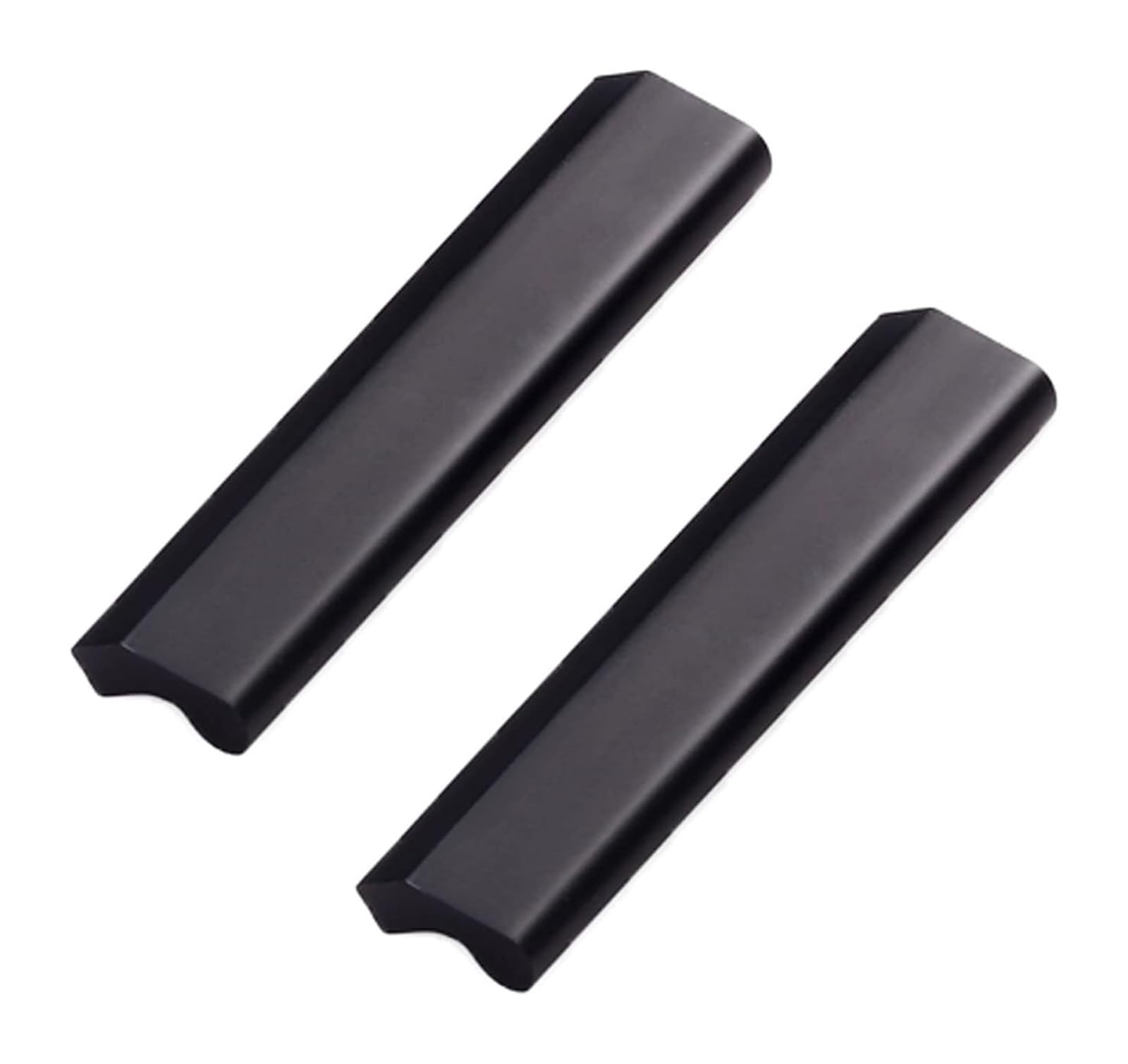 Lqzaxsrdr Black Concealed Drawer Handles, Concealed Cupboard Handles Drawer Pulls Door Levers 2 Pack Alum Alloy Multiple Sizes(Hole Distance 64Mm)