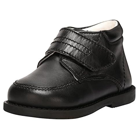 Liberty Toddlers Dress Shoes School Uniform Walking Kids Genuine Leather Gliders (Age 1-4 Years) black Size: 4 Toddler Cover