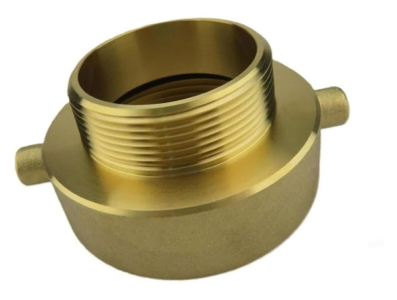 Adaptador de manguera for hidrante contra incendios, conector de latón NST hembra de 2-1/2" a macho NPT de 2" con giro for equipos contra incendios y sistemas de agua