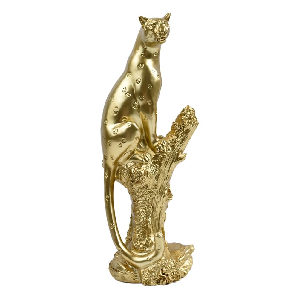 IJSDNVJNDX Resin Leopard Statue, Home Decoration, Sculpture Hall Decorations Indoor Art Ornament, Birthday Gift
