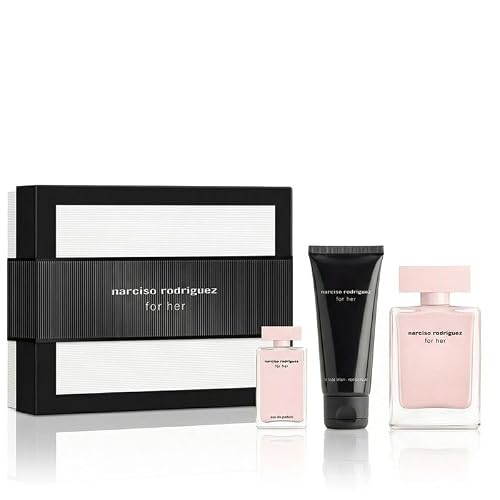 Narciso for Her, Coffret Cadeau avec Eau de Parfum 50ml, Lotion Corps 50ml et Miniature 7,5ml
