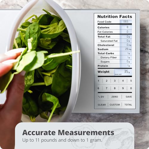 image for Greater Goods Nutrition Scale, Food Grade Glass, Calorie Counting Scal