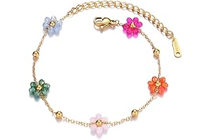 Daisy Flower Bracelet: An Array of Colors for Boho-Chic Charm