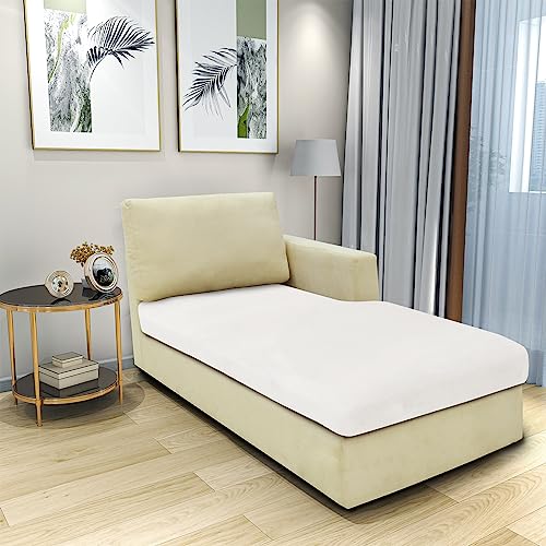 CHELZEN Velvet Sofa Seat Cushion Cover, Stretch Sofa Cushion Slipcovers, Soft Couch Cushion Covers - Image 2