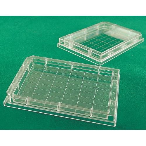 Whatman 7701-5110 Polypropylene Round Bottom 24 Well Uniplate Collection and Analysis Microplate, Irradiated with Lid (Pack of 25)