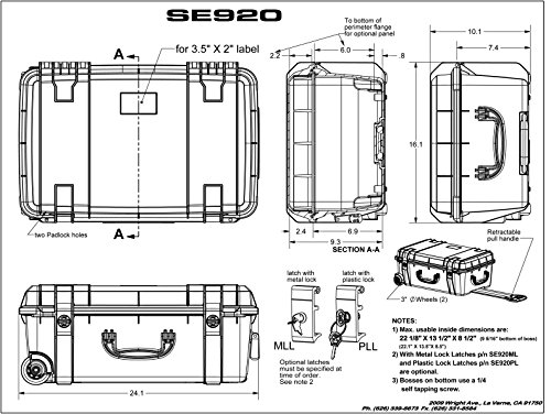 Seahorse SE920FPL,GM Protective Equipment Cases (Gun Metal Gray)
