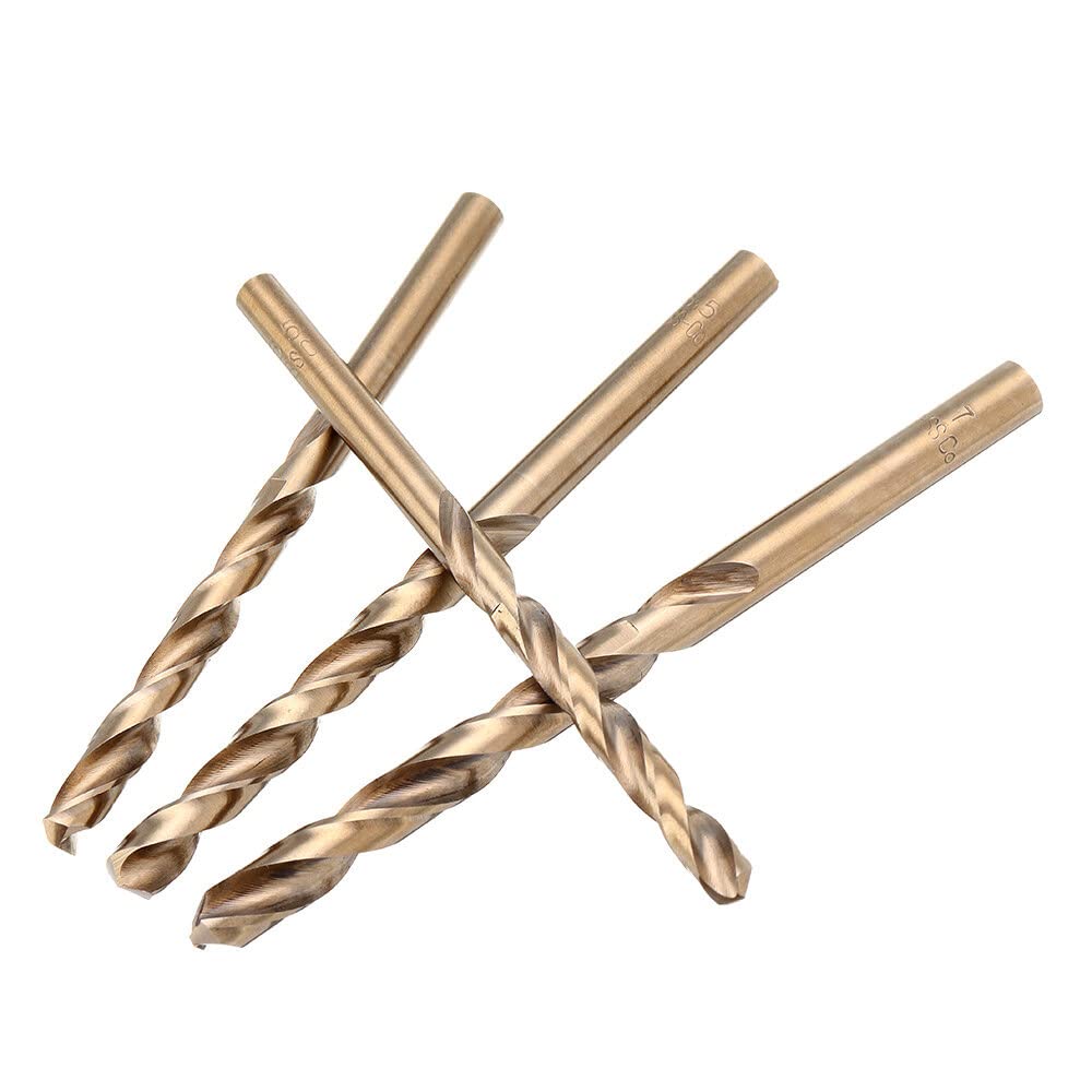 VIDOO Coffret de Forets Cobalt M35 HSS-Co Boîtier Plastique pour Acier Inoxydable Métal-19Pièces