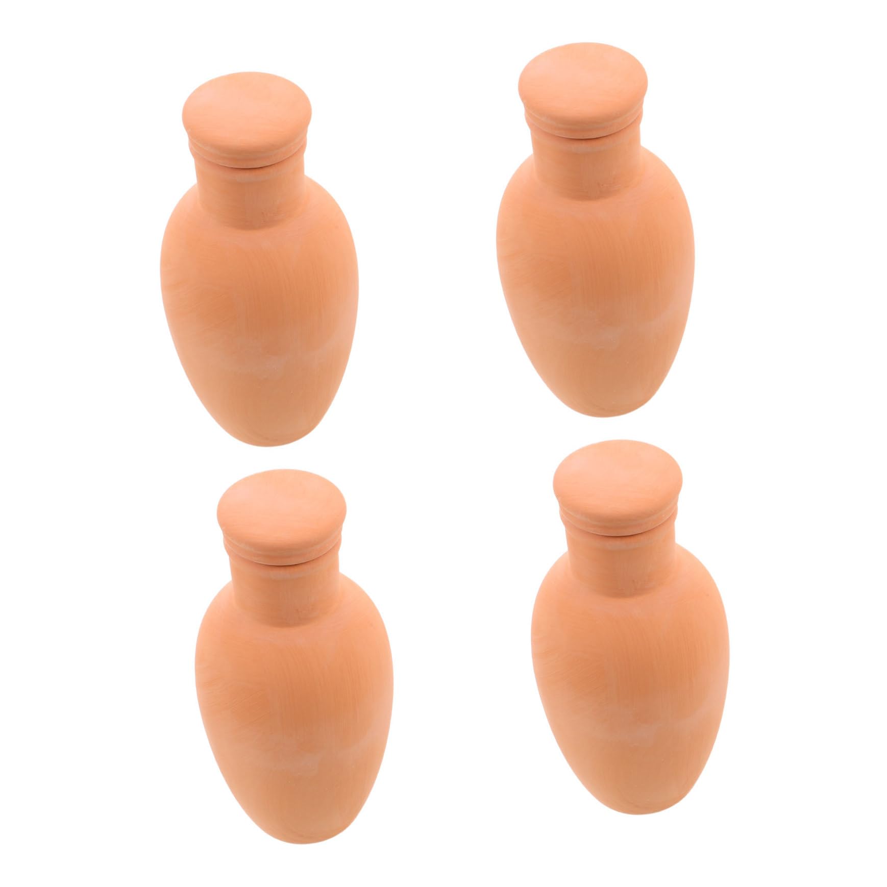 4 Pièces Arrosage Automatique Terre Cuite Inserts Auto Arrosants pour Plantes Pot Irrigation Goutte à Goutte Naturelle Adapté Intérieur et Extérieur Système Compact pour et Usage