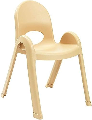 Angeles Juego de 4 sillas apilables de 13 pulgadas (bronceado natural) (AB7713NT4)