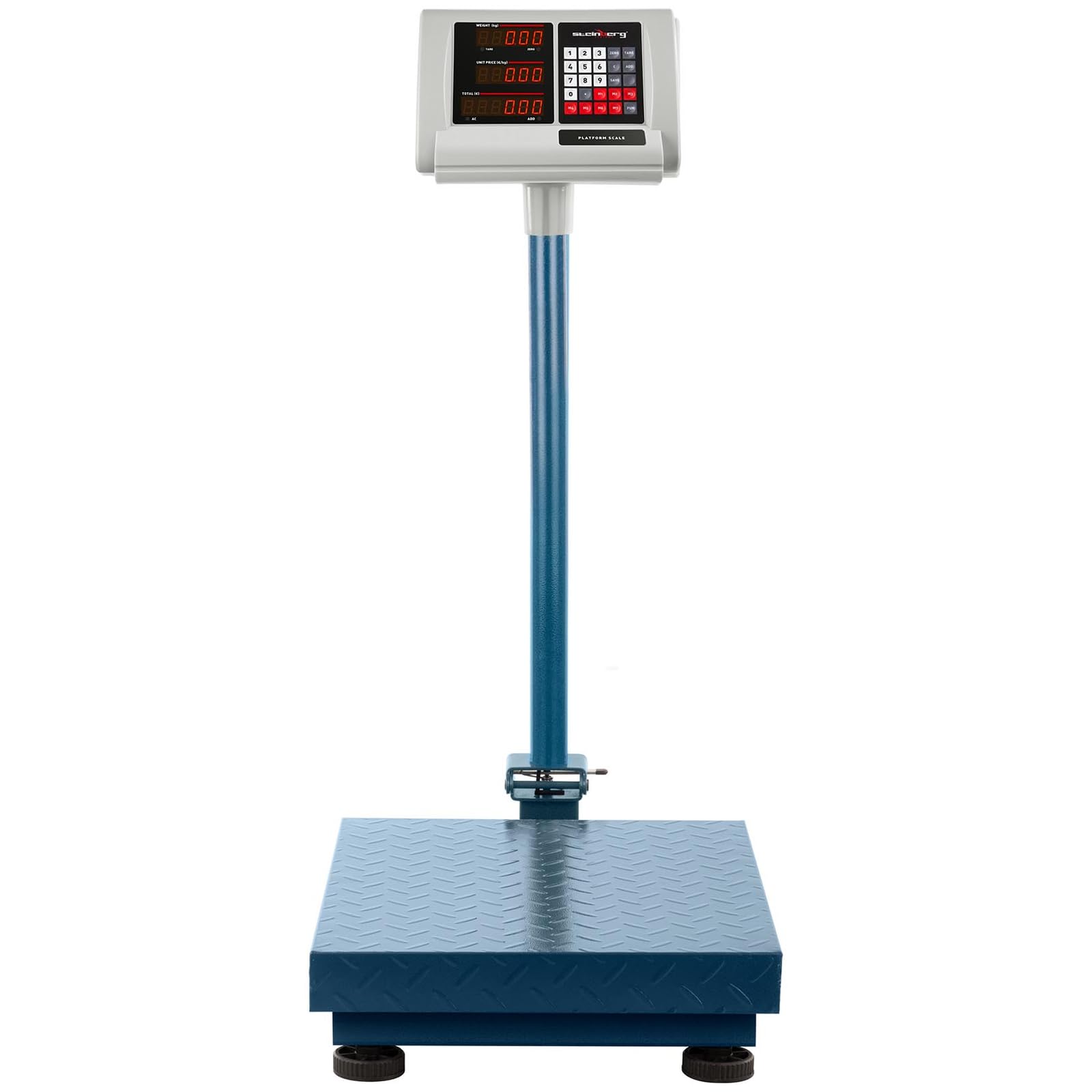 Steinberg Bilancia Piattaforma Professionale Industriale Bilancia Bilancia Bilancia SBS-PF-150/10B (150 kg, Precisione ±10 g, Autonomia 10 H, 40 x 50 Cm, LED)
