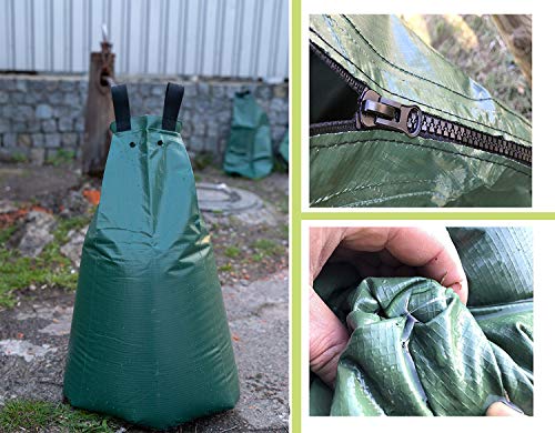 Highlight 3 Pack-Premium 15 Gallon Tree Watering Bag-Automatic Drip Irrigation|Deep Root&Slow Release&|Water&Labor Saving, for Young&Newly Planted Trees&Evergreens&Shrubs