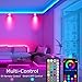 Keepsmile 65.6ft Led Lights for Bedroom,Bluetooth Smart APP Control Color Changing RGB Led Strip Lights with Remote Control Led Lights for Room Kitchen Party Home Decoration
