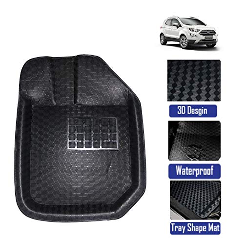 AYW QPO 4.5D Car Floor Mat for Ecosport Black (Model Year 2012-2021)