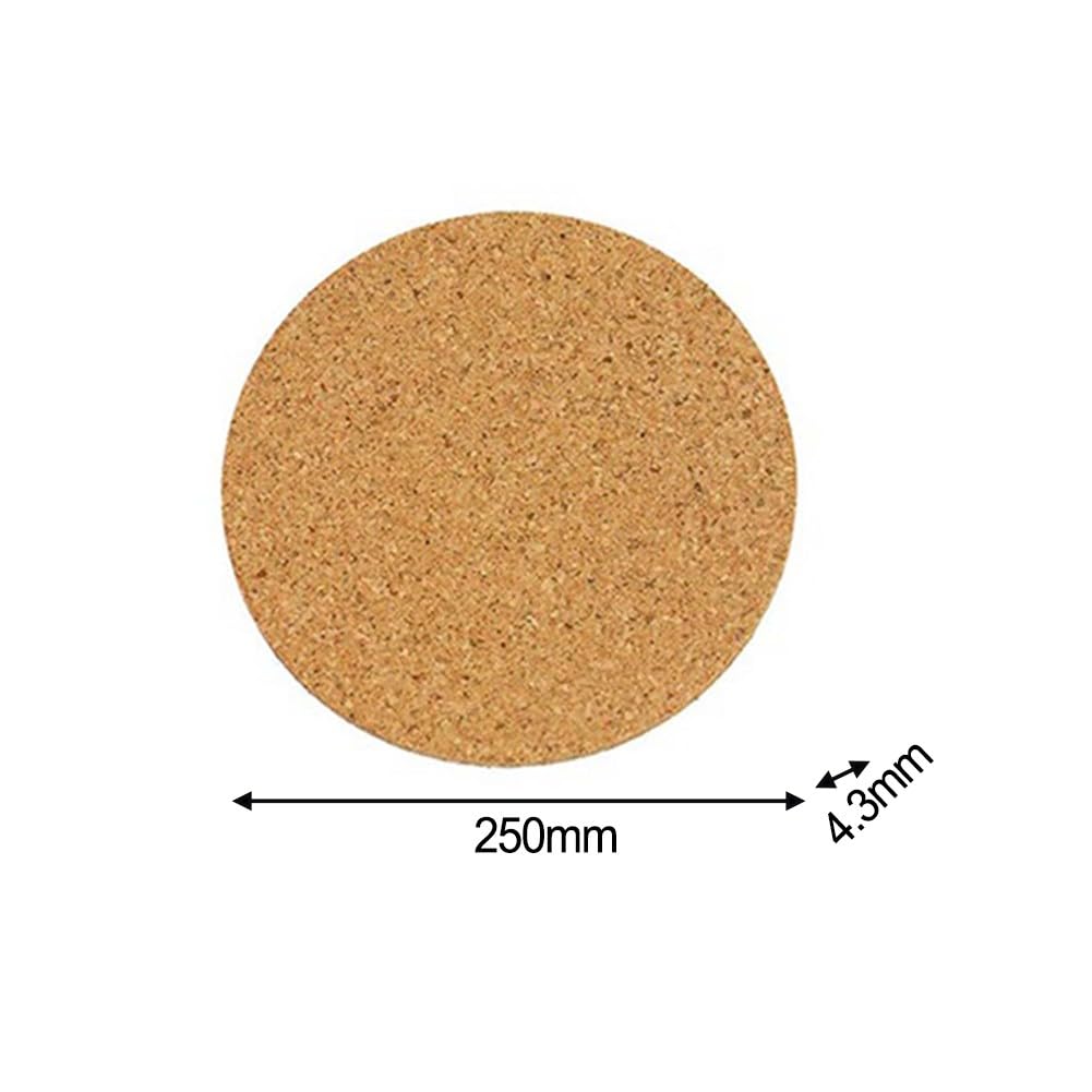 10-teiliges saugfähiges Kork-Pflanzenuntersetzer-Set, 5 verschiedene Größen, 10 bis 30,5 cm, rutschfeste, wasserdichte Tablett-Protektoren, Töpfe und Pflanzgefäße für drinnen und draußen
