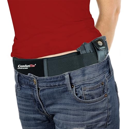 Gun Holsters for Deep Concealed Carry, Belly Band Pistol Holster for Men & Women by, Belt Fits Smith and Wesson, Ruger, Shield, Glock - Firearm Accessories for Most Pistols and Revolvers