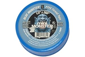 Millrose Monster Roll PTFE Thread Seal Tape: Blue Ribbon for Leakproof Plumbing