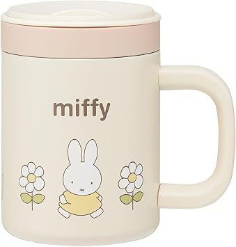 Skater STMG4NI Insulated Stainless Steel Mug with Inner Cup, Vacuum Insulated, Double Wall Construction, Miffy, 11.8 fl oz 320 ml / 11.2 fl oz 330 ml
