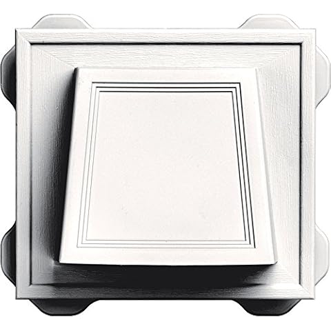 Builders Edge 140116774117 Vent, Bright White Cover