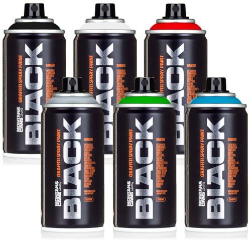 Montana Pocket Cans Sprühdosen Set | 6 x 150ml | Blau - Grün...