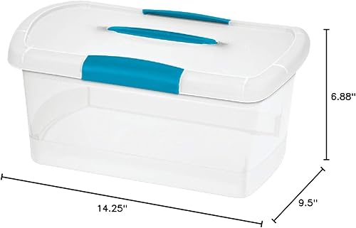 Miniatura 2 de Sterilite Caja de almacenamiento apilable de 7.125 pulgadas de alto x 9.75 pulgadas de ancho x 15.25 pulgadas de profundidad