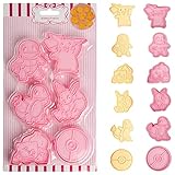 💙【Múltiples aplicaciones】: estos cortadores de galletas se pueden utilizar para hacer galletas, fondant, pasteles, panqueques, cupcakes, sándwiches, queso, pan. Puedes disfrutar de hornear con tu familia y tu amigo.