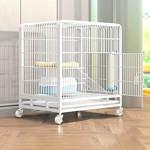 Cage pour chat HJMMWT mobile pour nettoyer facilement sous le chenil