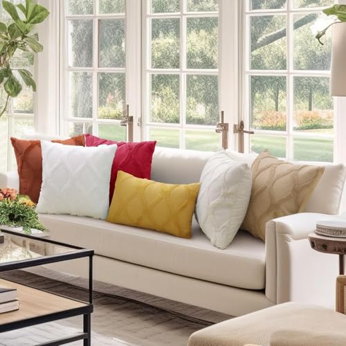 Decoruhome TM-03 Christmas Decorative Throw Pillow Covers 18X18 Set Of 2, Soft Plush Faux Fur Wool Pillow Covers thumb #8