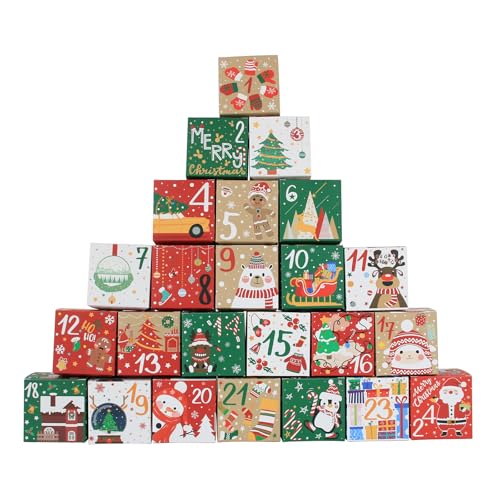 Lihome Diy Advent Calendar - Empty Advent Calendar to Fill