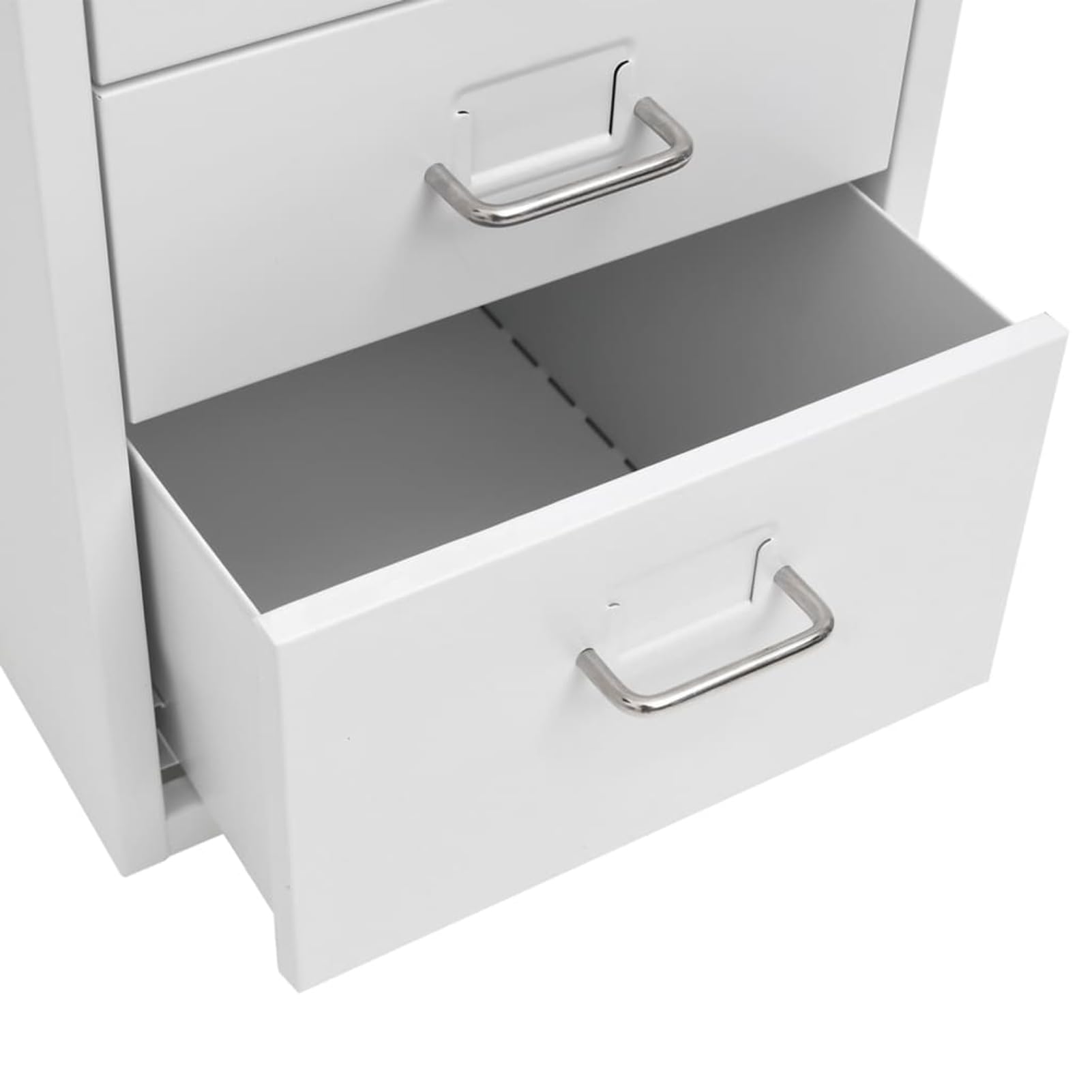 Homgoday Metall Aktenschrank mit Rollen Grau 28x41x69 cm 6 Schubladen Büroschrank für Aktenordnung und Büroorganisation 335917