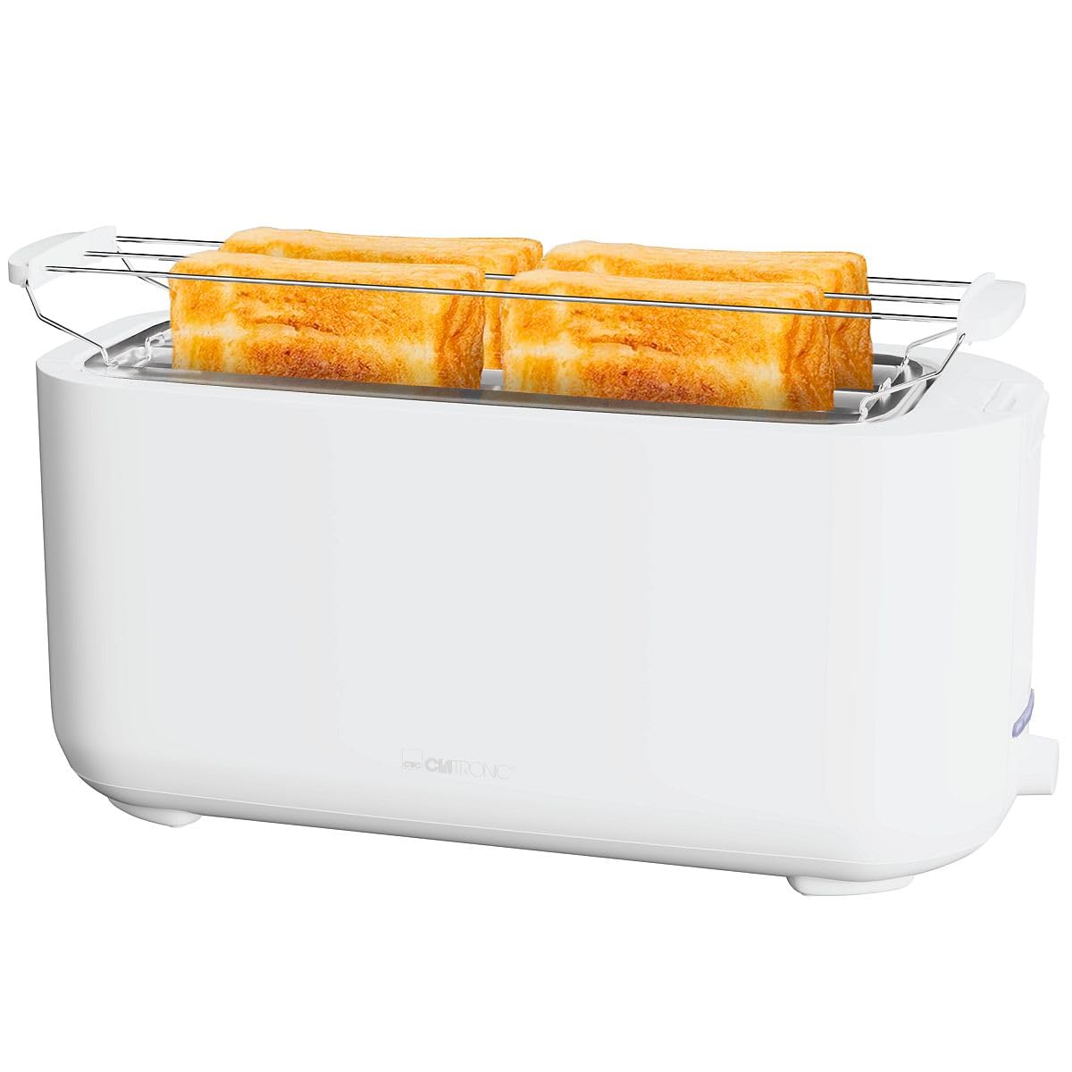 Clatronic® Grille-pain 2 Fentes | Réchauffe-viennoiseries | 2 Tranches | Fonction De Levage | Décongélation Et Réchauffage