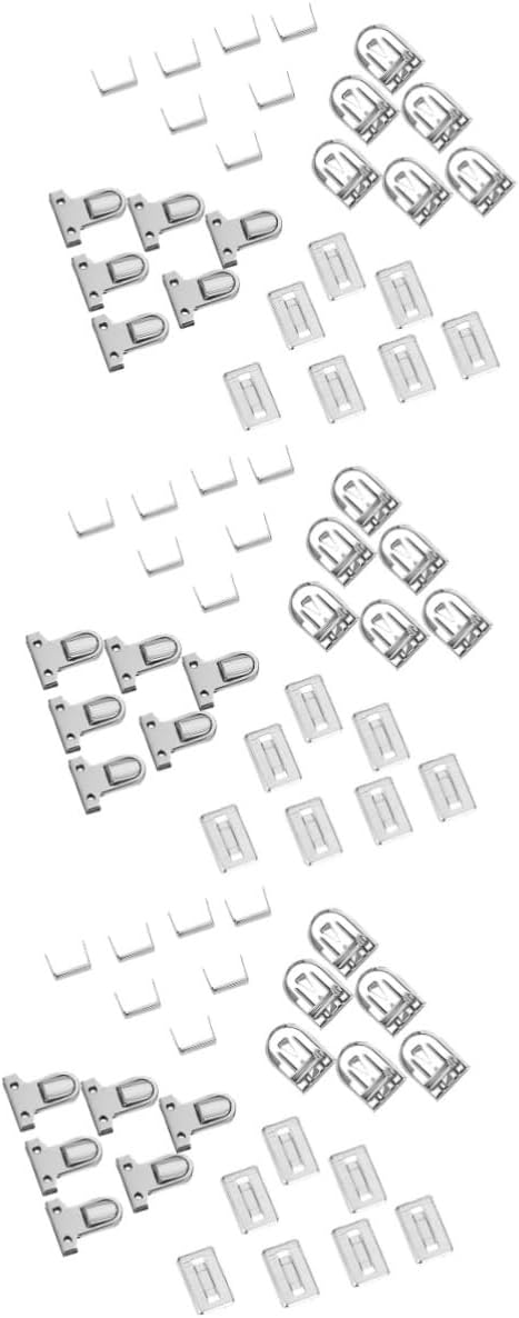 LIFKOME 30sets Box Travel Belt Luggage Lock Duty Belt Accessories Shoulder Strap Bag Latch Box Packing Buckles Stainless Steel Locks